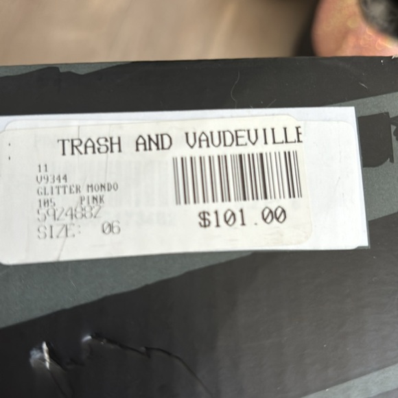 Pink glitter mondo platform creepers by T.U.K women’s size 8 men’s 6 - Picture 8 of 9